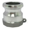 Aluminum Type A Cam and Groove Fitting, 1-1/2" Male Camlock x 1-1/2" Female NPT (CAM-15-A-AL)