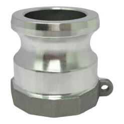 Aluminum Type A Cam and Groove Fitting, 1-1/2" Male Camlock x 1-1/2" Female NPT (CAM-15-A-AL)