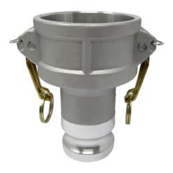 Gloxco Aluminum Type DA Cam and Groove Hose Fitting, Reducer, 3" Female Coupler x 2" Male Adapter (CAM-3020-DA-AL)