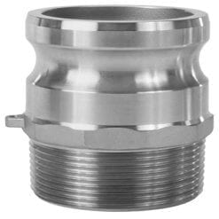 Type F Cam and Groove Fitting, 304 Stainless Steel, 2