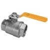 316 Stainless Steel Ball Valves Full Bore 2000 WOG with PTFE Seat Locking Handle