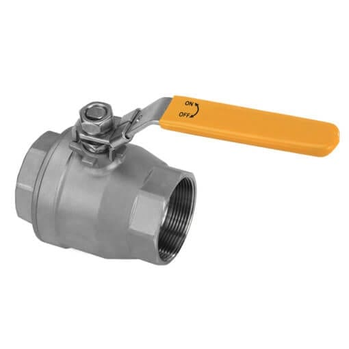 316 Stainless Steel Ball Valves Full Bore with PTFE Seat Locking Handle
