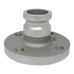 Aluminum Type FA Cam and Groove Fitting, 2" Male Camlock Adapter x 150# Flange (CAM-20-FA-AL)