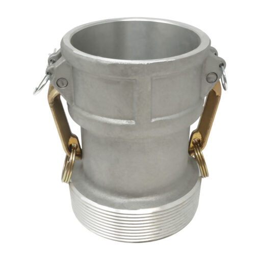 Aluminum Type BR Cam and Groove Fitting Reducer, 3" Female Camlock x 4" Male NPT (CAM-3040-BR-AL)