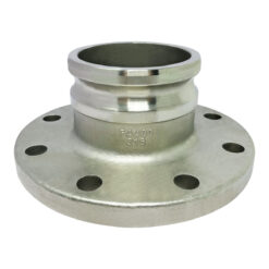 Stainless Steel Type FA Cam and Groove Fitting, 4" Male Camlock Adapter x 150# Flange (CAM-40-FA-SS)