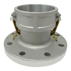 Aluminum Type FC Cam and Groove Fitting, 4" Female Camlock Coupler x 150# Flange (CAM-40-FC-AL)