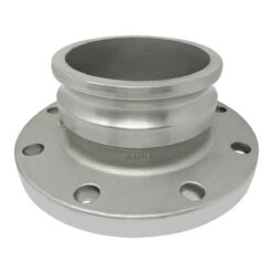Aluminum Type FA Cam and Groove Fitting, 6" Male Camlock Adapter x 150# Flange (CAM-60-FA-AL)