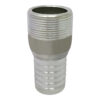 Combination (KC) Nipple Fitting, 1-1/2" Hose Shank x 1-1/2" Male NPT, Aluminum (KCN-150-NPT-AL)