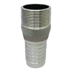 Combination (KC) Nipple Fitting, 1-1/2" Hose Shank x 1-1/2" Male NPT, Steel (KCN-150-NPT-ST)
