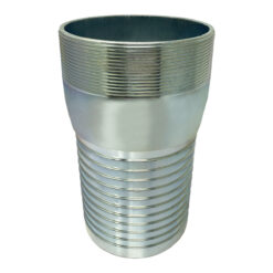 Combination (KC) Nipple Fitting, 6" Hose Shank x 6" Male NPT, Zinc Plated Steel (KCN-600-NPT-GS)