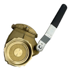 4" Brass Lever Gate Valve, 4" Female NPT x 4" Female NPT