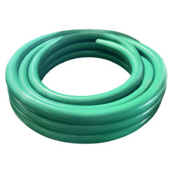 Gloxco 3″ ID Green PVC Suction Hose, 60 PSI, 100′ Length