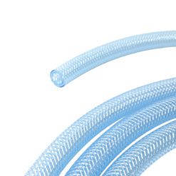 Gloxco Clear Braided PVC Tube, Food Grade Hose, 3/8 ID, 25 Ft Length