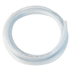 Gloxco Clear Braided PVC Tubing, Food Grade, Heavy Duty Reinforced Hose, 1
