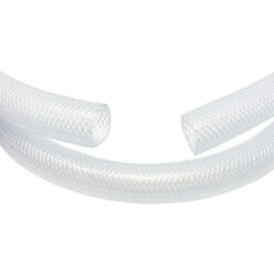 Gloxco Clear Braided PVC Tubing, Food Grade, Heavy Duty Reinforced Hose, 1