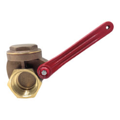 2" Brass Lever Gate Valve, 2" Female NPT x 2" Female NPT