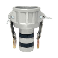 Anti Leak Camlock Fitting, Type C, Aluminum, 1-1/2" Female Camlock Coupler x 1-1/2" Hose Shank (CAM-15-CLF-AL)