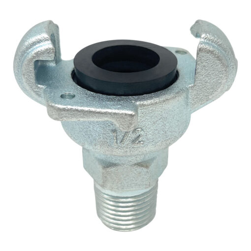 Universal Quick Connect Coupling - Crowfoot Fitting, 1/2", Male NPT, Ductile Iron (UQC-M-050-DI)