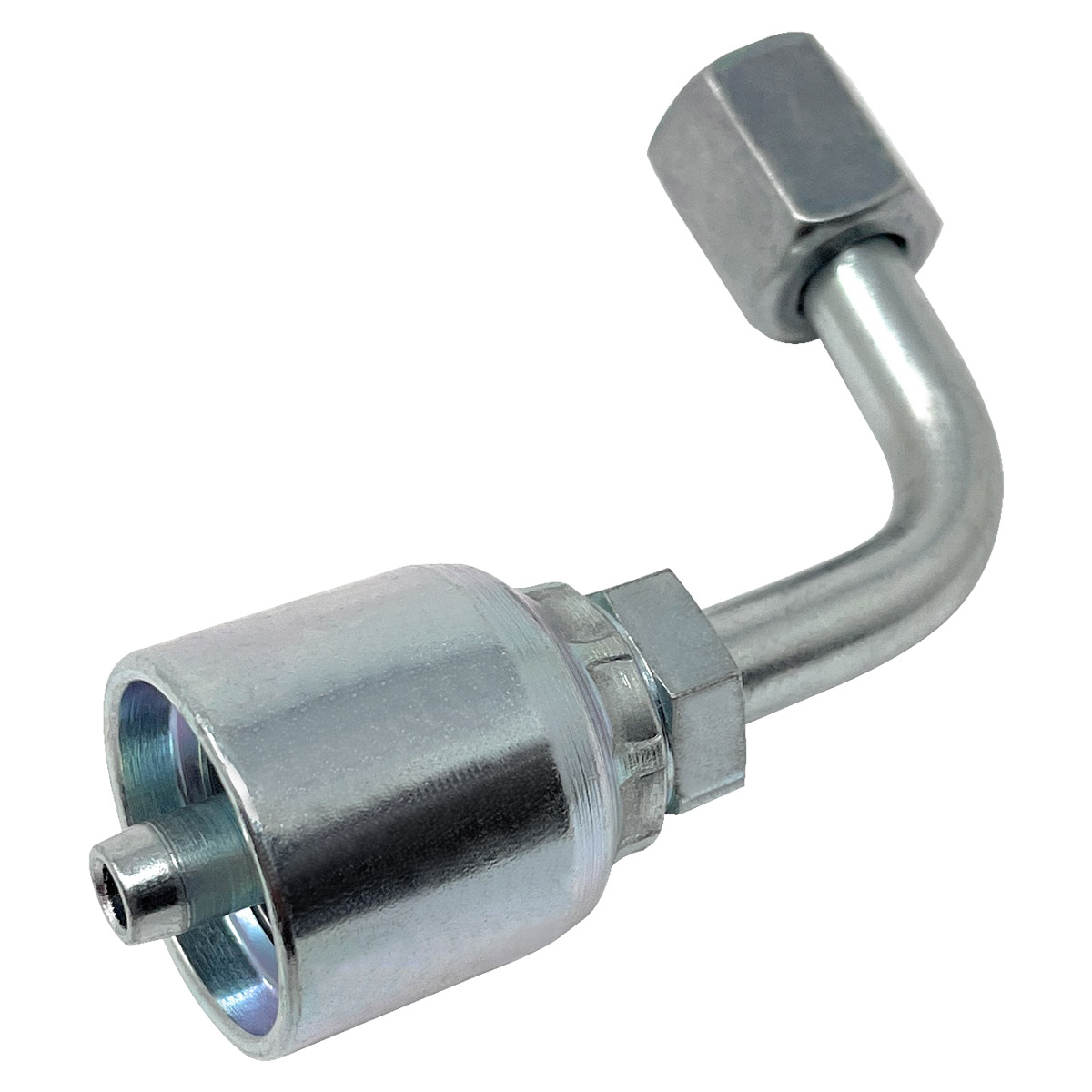 Hydraulic Crimp Fittings, Female JIC, 90 Degree, Medium Drop, 1/4" - Image 3