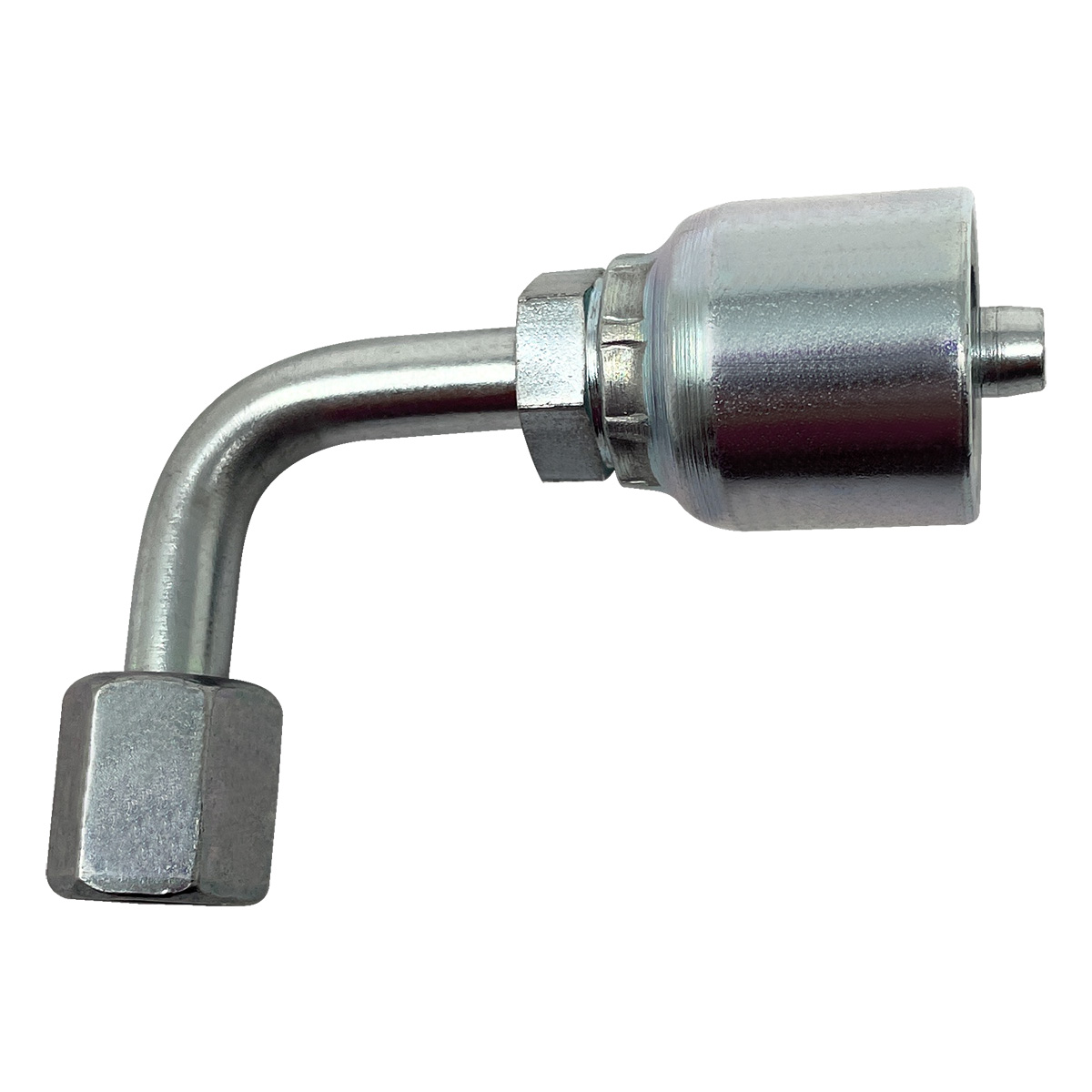 Hydraulic Crimp Fittings, Female JIC, 90 Degree, Medium Drop, 1/4" - Image 4