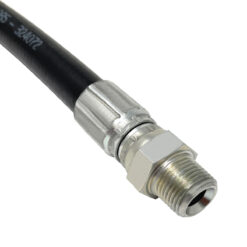 Hydraulic Crimp Fittings, Male NPT, Straight Swivel, 3/8"