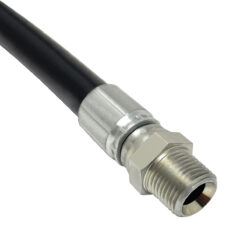 Hydraulic Crimp Fittings, Male NPT, Straight Swivel, 1/2"