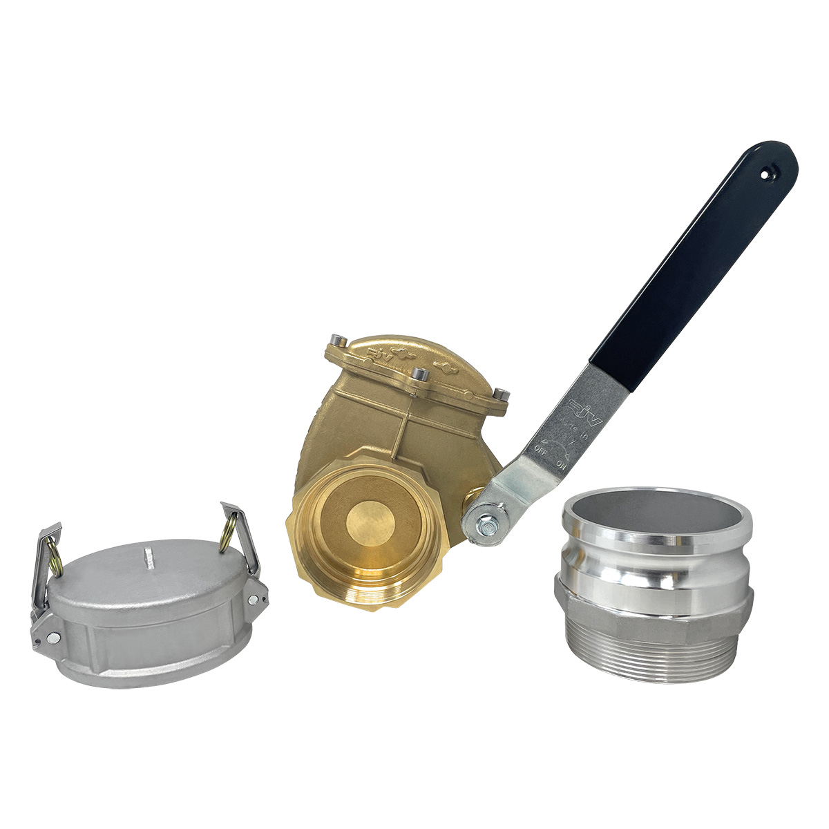 4" Brass Lever Gate Valve and Fitting Combo Kit