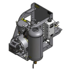 NVE 607 PRO Challenger Vacuum Pump Muffler Package, Clockwise Rotation, Top Valve, Fan Cooled, Angle Drive Adapter, Pump Stand Complete Package (NVE-117-607P-MUF-FD)