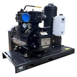 NVE 607 PRO Challenger Vacuum Pump Top of Frame Mount Package, Clockwise Rotation, Top Valve, Fan Cooled, Muffler Package (NVE-117-607P-TM-FD)