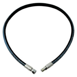 1/4" Hydraulic Hose Assembly, Double Wire Braid, Female JIC Straight Swivel x Male NPT Straight, 5800 PSI, 48" Length